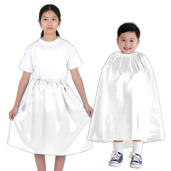 アーテック ソフトサテンマント・スカート ストレート 白 14667