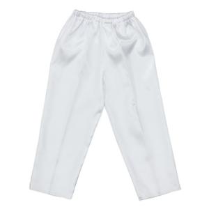 アーテック ソフトサテン ズボン テーパード C 白 18351