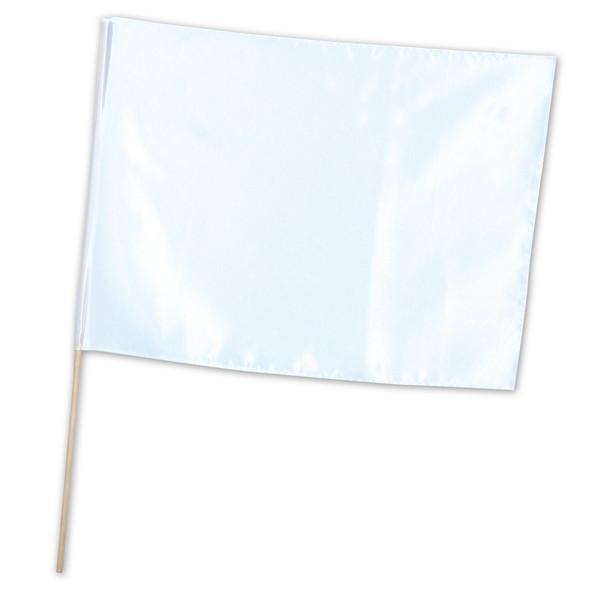 アーテック サテン特大旗 ホワイト 旗：W80×H60cm 旗竿：100cm（φ12mm） 1889...