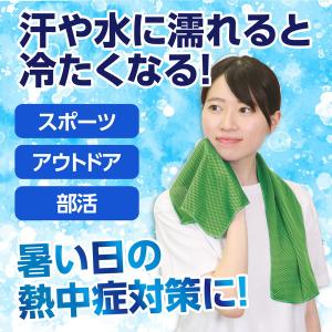 アーテック ひんやり冷感タオル 蛍光グリーン ...の詳細画像2