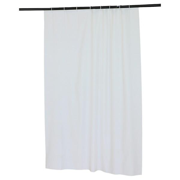 アーテック シャワーカーテン ホワイト 130×178cm フック付き 33000