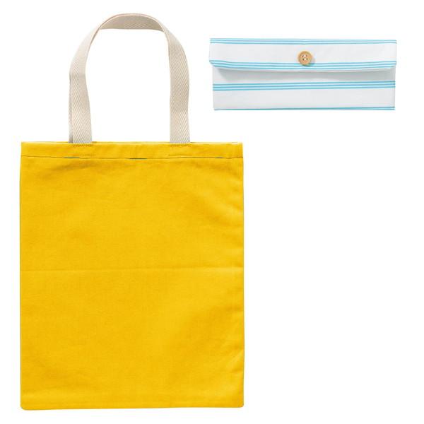 アーテック 基礎縫い トートバッグポーチ付き 黄×オレンジ 50739