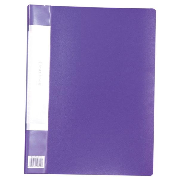 アーテック クリアブックＢ 厚 Ａ4 20ポケット パープル 5424