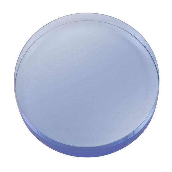 アーテック クリスタルペーパウェイト 丸型ブルー 75φ×12mm 5670