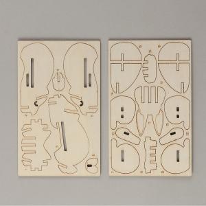 アーテック 木製3Dパズル ウサギ 58727の詳細画像3