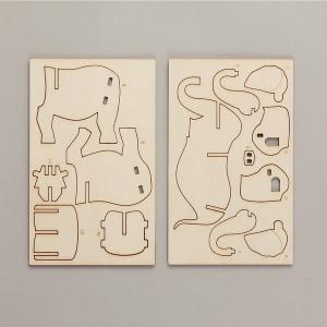 アーテック 木製3Dパズル ゾウ 58731の詳細画像3
