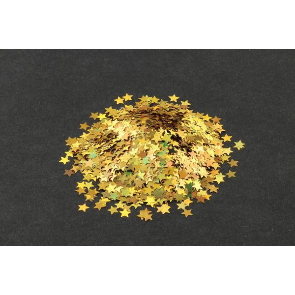 アーテック ホログラムグリッター星 5mm ゴールド 93129
