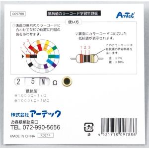 アーテック 抵抗値カラーコード学習早見盤 9788の詳細画像2