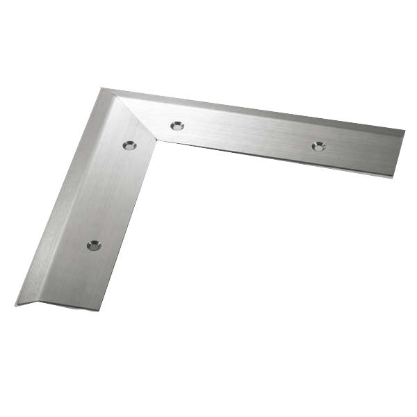 アシスト 床金物 20-103L51 出隅 ステンレス製 穴有 200×200mm