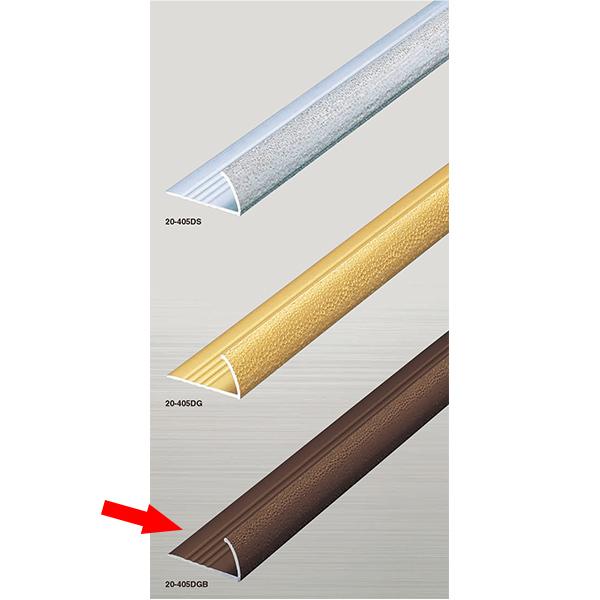 アシスト 床金物 コーナーグリップピンレス ブロンズ 20-405DGB 穴有 2m