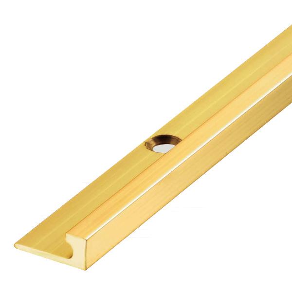 アシスト 真鍮フロアジョイナー 20-6507B 真鍮製 穴有 定尺 2m長