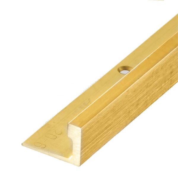 アシスト 真鍮フロアジョイナー 20-6515BH 真鍮製 穴有 定尺 2m長