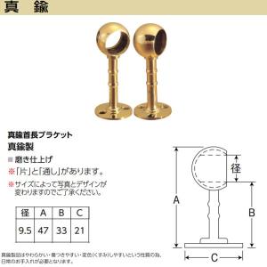 アシスト フラットキャップ 65-578B 真鍮製 磨き仕上げ 径50mm 