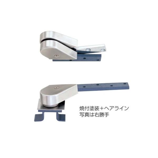 ベスト ピボットヒンジ 持出吊 埋込型 No.155 左右勝手 焼付塗装＋ヘアライン