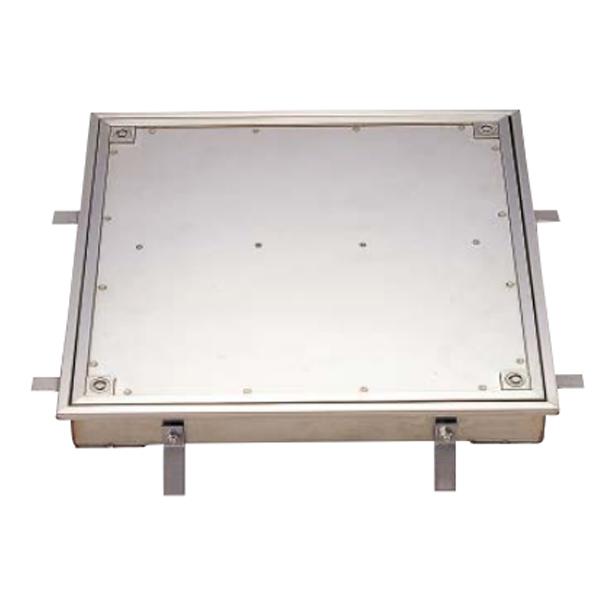 中部コーポレーション 防水防臭型 Pタイル用 フロアーハッチ MS-BSP-600 ハンドル無し