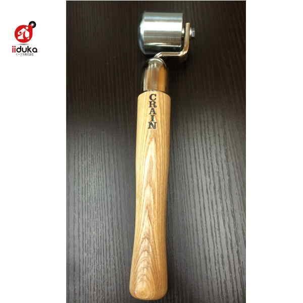 クレイン ラウンドエッジシームローラー 9インチハンドル ローラー部R状 NO.349