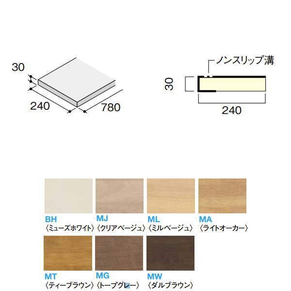 DAIKEN イエリア階段 ハモンド箱型 箱踏板 780 4枚入り CR225-K04●●