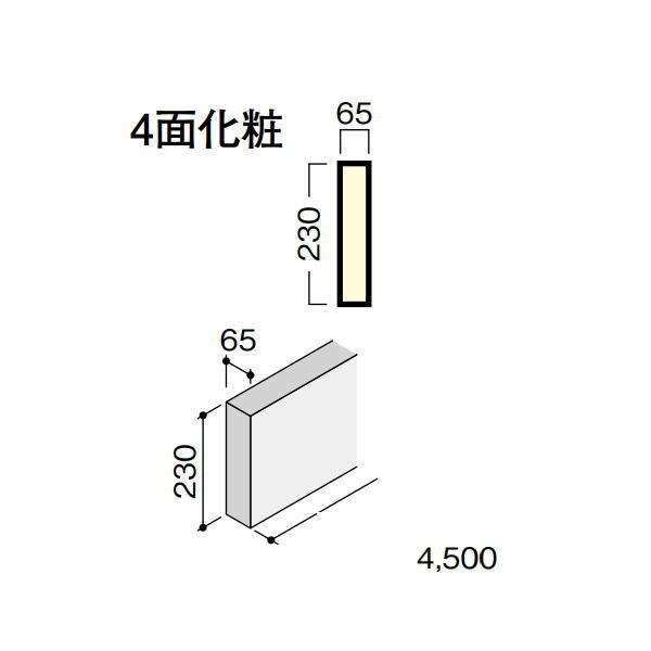 DAIKEN イエリア階段 スタンダード露出型 露出側桁（木口縁材同梱）4500 CR832-K51