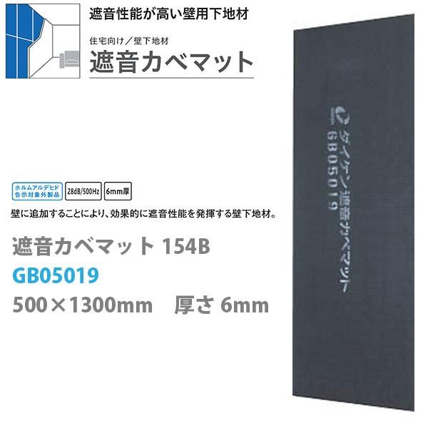 DAIKEN 住宅向け 壁下地材 遮音カベマット154B 6mm厚さ 500×1300mm 4枚 2...