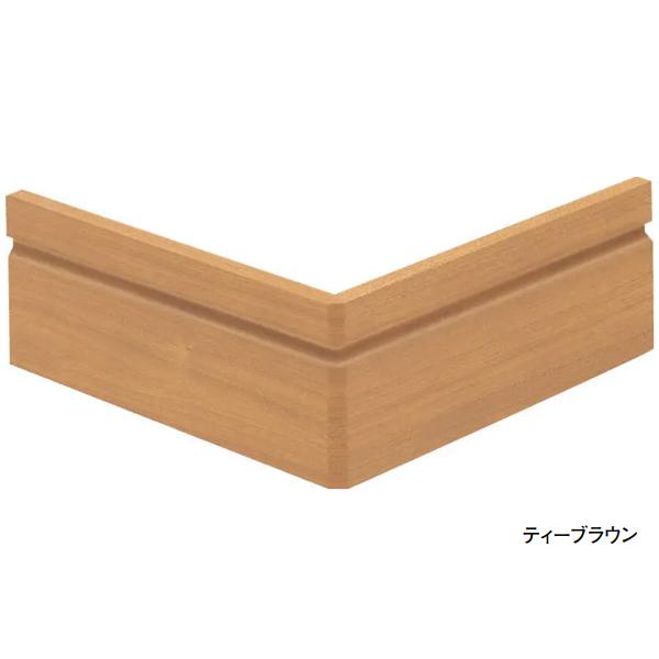 DAIKEN イエリアシステム造作部材 巾木溝付7mm厚タイプ専用部材 シート部材 巾木出隅 1梱（...