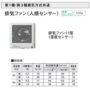 大建工業 換気扇 排気ファン11型（湿度センサー）【SB1472】 24時間