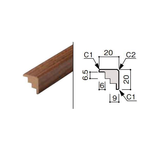 DAIKEN グラビオ専用施工部材 出隅 オレフィンシート部材 1本入 長さ2730mm WF56-...