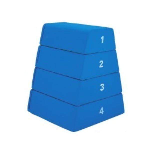 ダンノ ソフトとびばこ4段 長さ80×巾（下80、上35）×100cm D-8403