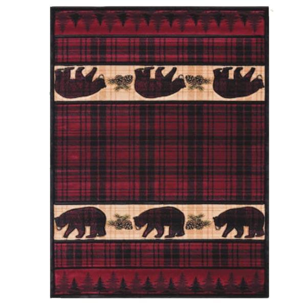 ダッチウエストジャパン UWハースラグ ベアーストーン バーガンディ UW40834H