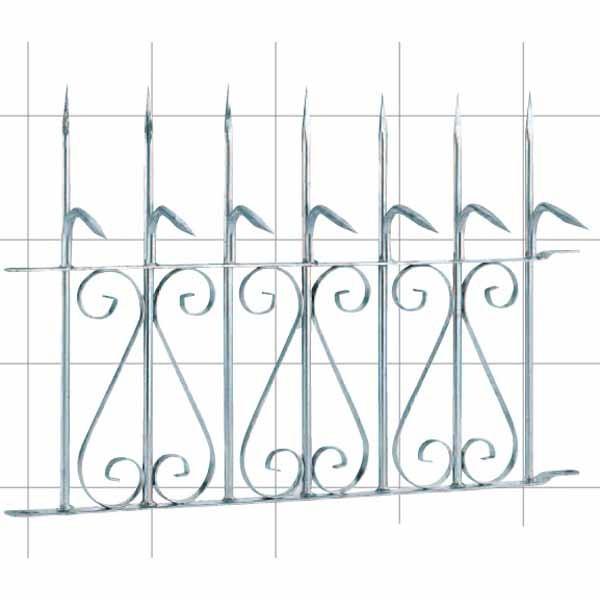 エイト 忍び返し5型 スチール製 シルバー H1200