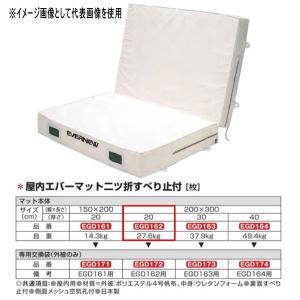 エバニュー 屋内エバーマット 二ツ折 すべり止付 EGD162 200×300cm 20cm厚｜interiortool