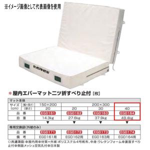 エバニュー 屋内エバーマット 二ツ折 すべり止付 EGD164 200×300cm 40cm厚｜interiortool