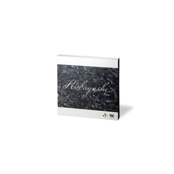 福彫 表札 スタイリッシュ ブルーパール＆ステンレス FS11-811