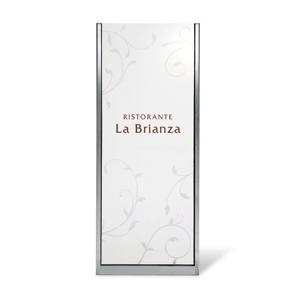 福彫 商業サイン 合わせガラス＆ステンレス GZ-1008