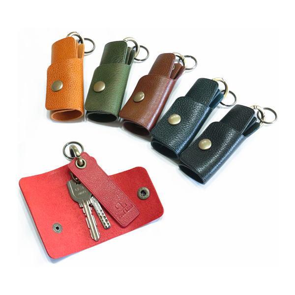 姫路レザー 三つ折りミニキーケース ke-003