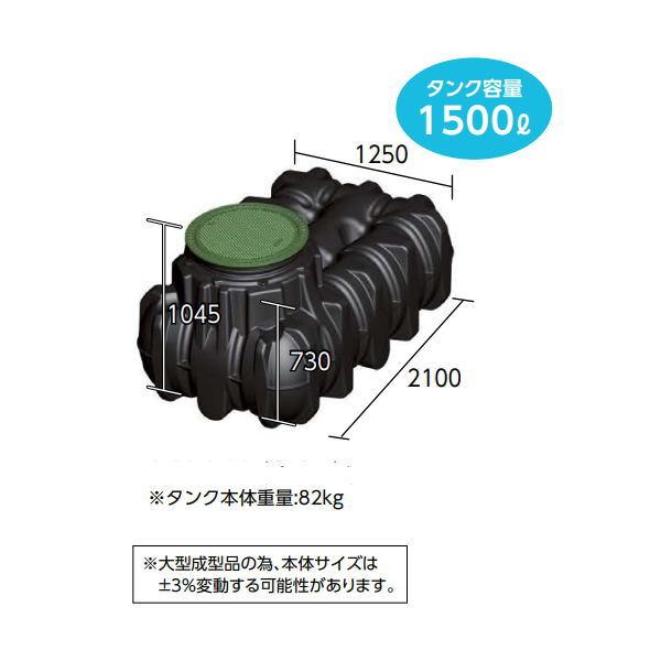 グローベン GBアンダータンク 1500 手押しポンプ付ガーデンセット C20GR515GM