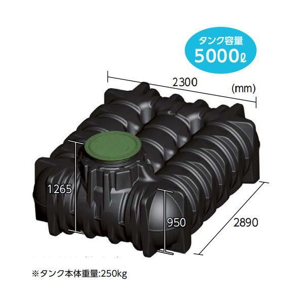 グローベン GBアンダータンク 5000 手押しポンプ付ガーデンセット C20GR550GM