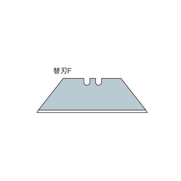 広島 MSG 替え刃F 直刃 10枚入 402-98