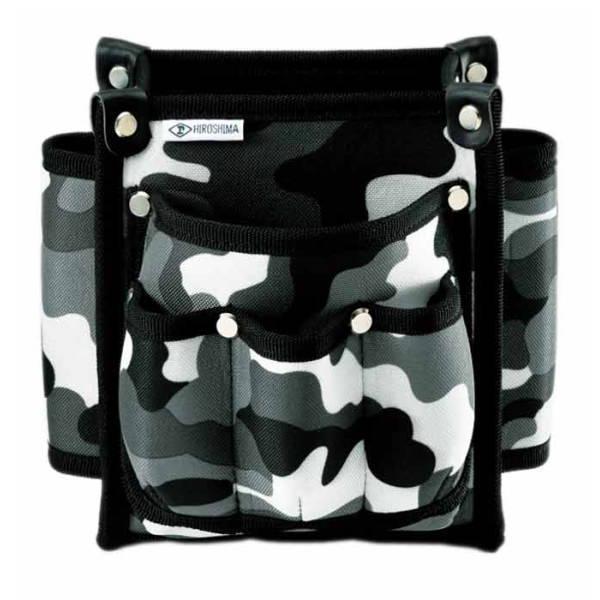 広島 ミリタリーホワイト 腰袋 150 巾150×高180×奥行80mm 773-24