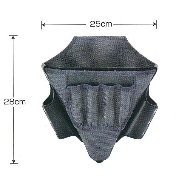 広島 プロユース 地ベラ腰袋 グレー 775-33