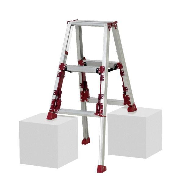 ピカ 四脚アジャスト式専用脚立 スタッピー SXJ-90A 983-07