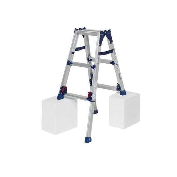 ピカ 四脚アジャスト式はしご兼用脚立 かるノビ SCL-34A 983-12