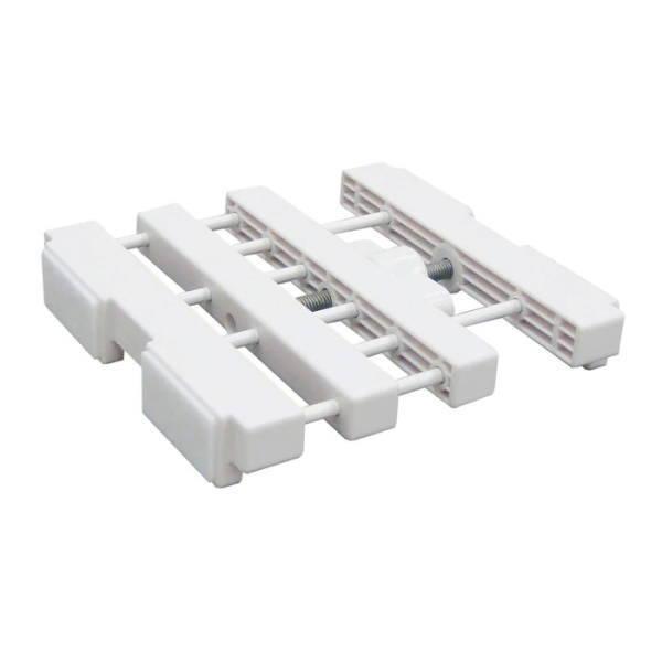 平安伸銅工業 突ぱりすき間棚 S-S ホワイト 幅12〜14cm 奥行12cm SMR-11 1本