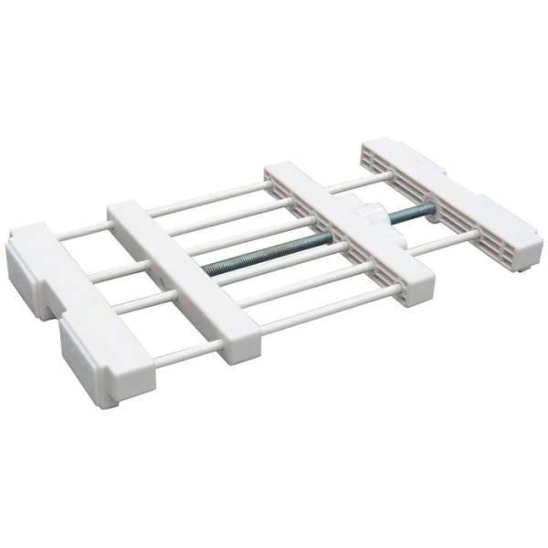 平安伸銅工業 突ぱりすき間棚 S-L ホワイト 幅19〜28cm 奥行12cm SMR-13 1本