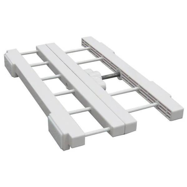 平安伸銅工業 突ぱりすき間棚 W-S ホワイト 幅12〜14cm 奥行23cm SMR-21 1本