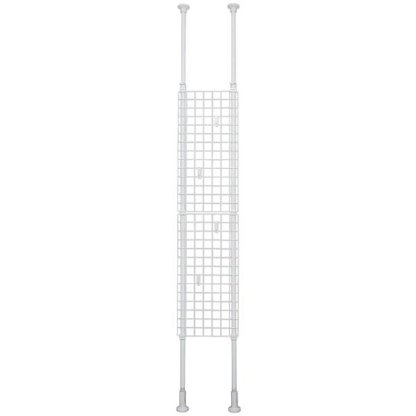 平安伸銅工業 突ぱりネット間仕切 35 ホワイト TNP-1 1組