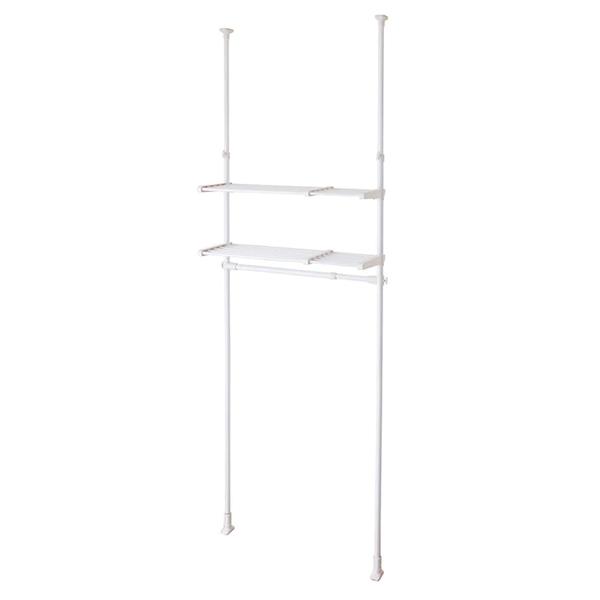 平安伸銅工業 突ぱり収納ハンガーラック 白 ホワイト TNP-5 1台