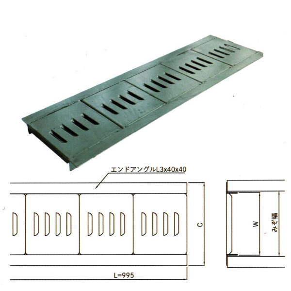 法山本店 リップ式U字溝用グレーチング HUR-150