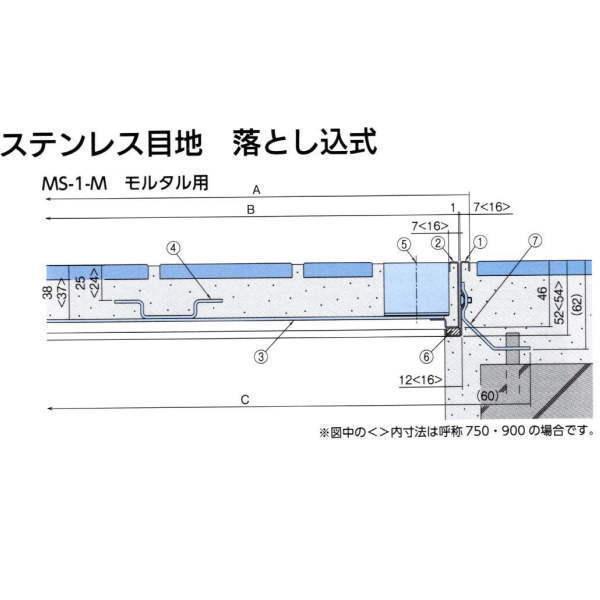 法山本店 ステンレス製 フロアーハッチ(歩道用) MS-1-M モルタル用 呼称250