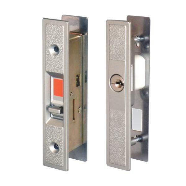 日中製作所 SEPA 玄関引き違い戸錠 取替錠 GA-800D シルバー（SL） ディンプルシリンダ...