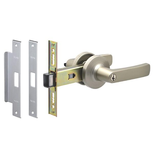 日中製作所 アルミサッシ用取替錠 細框用 レバーハンドル CHL-123DX-SL BS：100mm